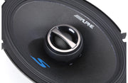 S-Series 5"x7" 2-Way car Speakers by Alpine – Plastic, Carbon Fiber-Reinforced Plastic, Black, Model S-S57