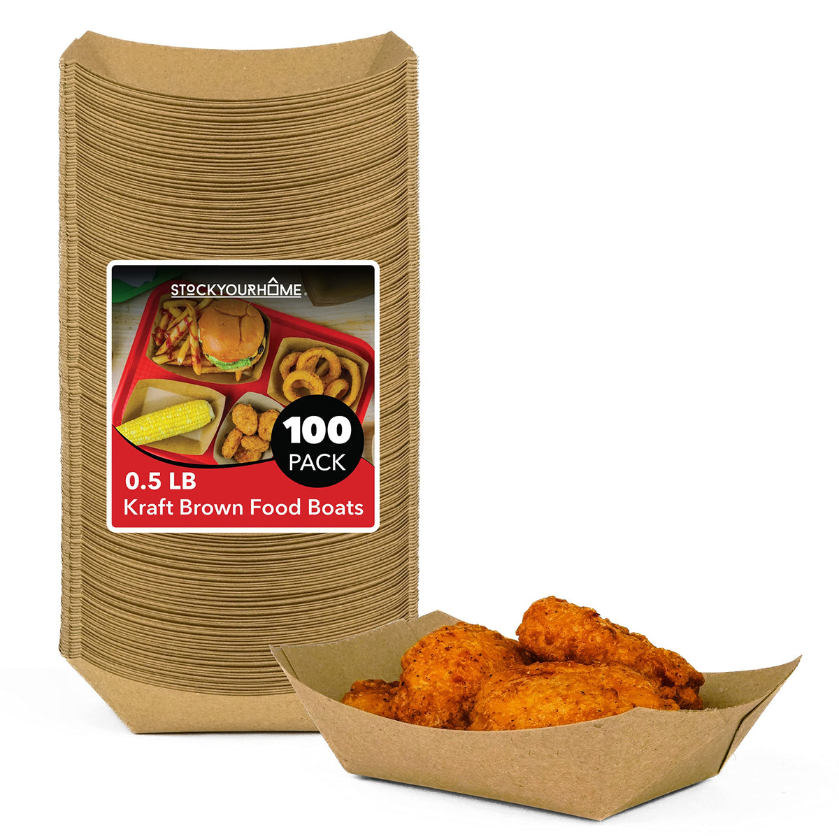 Stock Your Home 1/2 lb / 100 / 100.0 Serving Trays