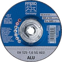 PFERD 5" x .045" Cut-Off Wheel, 5/8-11 Thread A 46 N SG ALU - Type 27