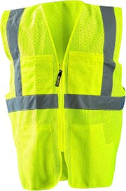OccuNomix LUX-SSGCS-Y2,3X Class 2 High Visibility Mesh Surveyor, XX-Large/3X-Large, Yellow