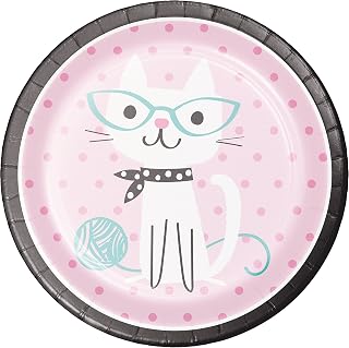 Creative Converting Cat Party Paper Plates, 24 ct