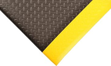 Notrax 419 Diamond Sof-Tred W/Dyna-Shield Anti-Fatigue Safety Mat | for Home or Business 3' X 12' Black/Yellow