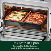15-in-1 Extra-Large Digital Air Fryer Oven with 9"x13" 2-in-1 Pan by Cuisinart – 18.6"(L) x 15.0"(W) x 16.25"(H), 0.9 cubic_feet, Stainless Steel, Model TOA-112