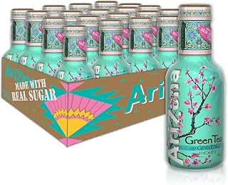 AriZona Green Tea, 16.9 Fl Oz (Pack Of 20)