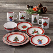 American Atelier Red/Green / 10.5x10.5" / 1 Dinnerware Sets