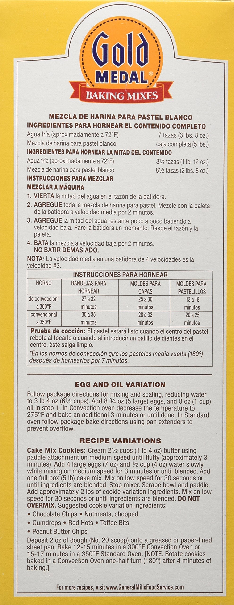 GeneralMills LR/D WHITE CAKE MIXES 6 CASE 5 POUND by Gold Medal – 80 Ounce (Pack of 1)