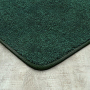 Kid Essentials Endurance Misc Solid Color Area Rugs by Joy Carpets – 6' x 12' (Rectangular), Polyester, Forest, Model 80R-02