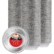 Stock Your Home 100 Pack (3 Inch) / Silver / 100 Pack Pie Pans