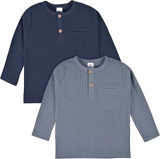 Gerber Baby & Toddler Boys 2-Pack Waffle Knit Henleys