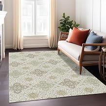 Addison Rugs Chantille ACN2566 Ivory 2'6" x 3'10" Indoor/Outdoor, Machine Washable, Easy Clean, Non Shedding, Bedroom, Living Room, Dining Room, Kitchen, Patio Rug