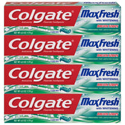 Colgate Clean mint / 6 Ounce (Pack of 4) / Toothpaste With Breath Strips Toothpaste