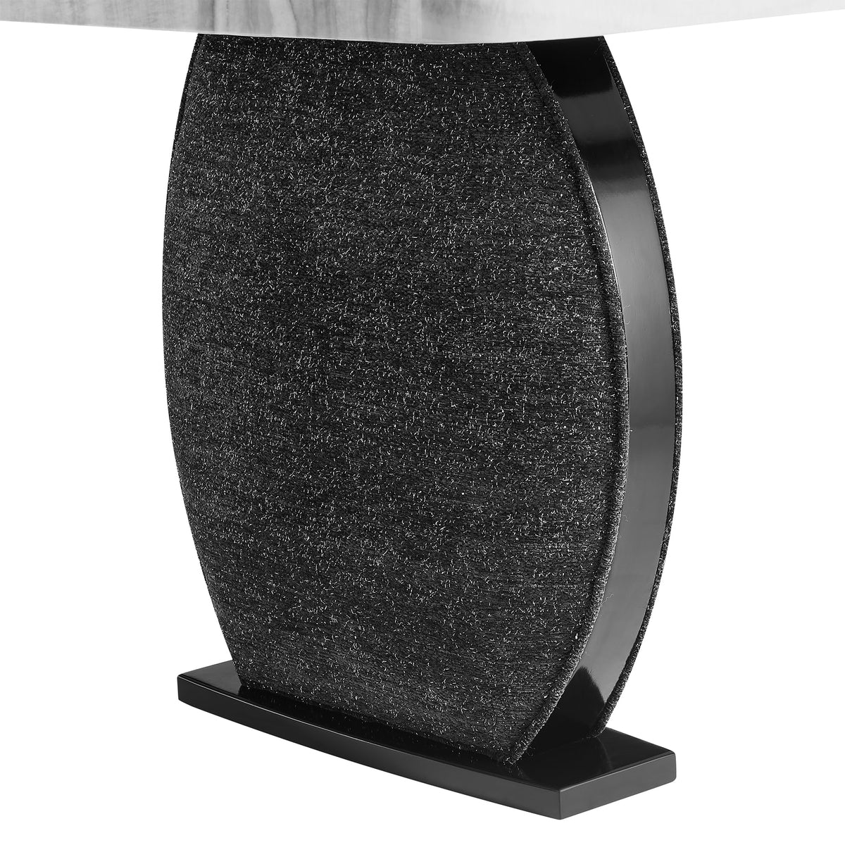 D2502 Dining Table by Global Furniture USA – Engineered Wood, White-black, Model AMZ-D2502DT