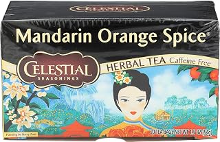 Celestial Seasonings Herbal Tea, Mandarin Orange Spice®, Caffeine Free, 20 Tea Bags, 1.9 oz (55 g)