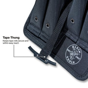 Mini Apron by KLEIN TOOLS – Tool Storage Apron, Nylon, Gray/Black/Orange, Model BC531S
