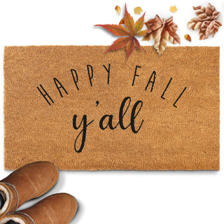 Main Event Happy Fall Y'all Doormat, Coir Fiber, 30 x 17 Inches