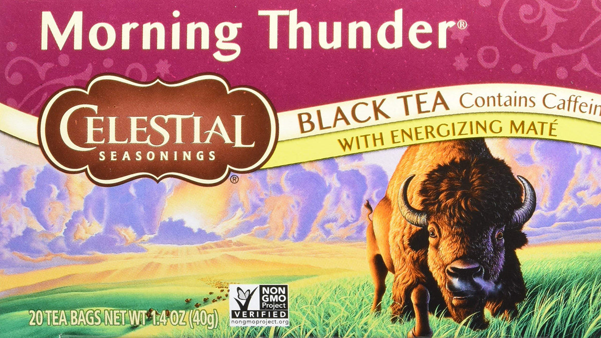 Celestial Seasonings Morning Thunder / 20 Count (Pack of 6) / 6 Black