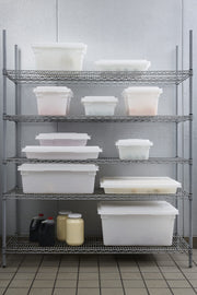 Rubbermaid Commercial Products White / 8.5 Gal / Container Containers