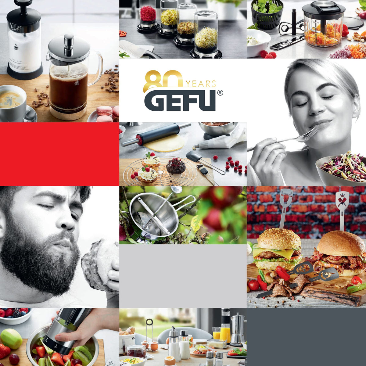 Julienne Slicer by GEFU – One Size, Plastic, High Grade Stainless steel, Silver / Black, Model GF24-50441