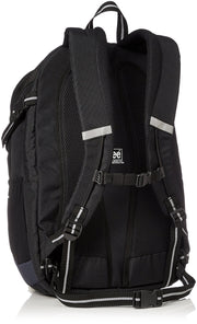 Backpack, Waterproof Rain Cover Included, Lightweight, Multi-functional, Large Capacity (PC Storage), Black Body x Gray by Lee – One Size, Polyester, Model 320-16200