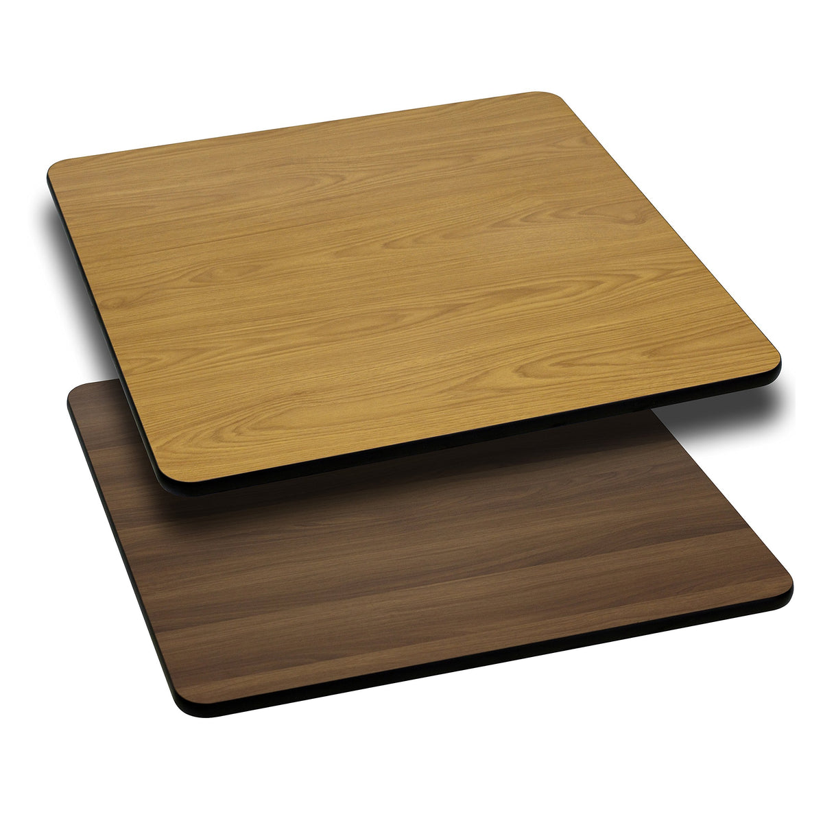 Flash Furniture Natural/Walnut / 30" x 45" Rectangular / Reversible Laminate Tables