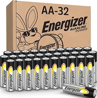 Energizer AA Batteries Alkaline Power, 32 Count Alkaline Double A Battery Pack
