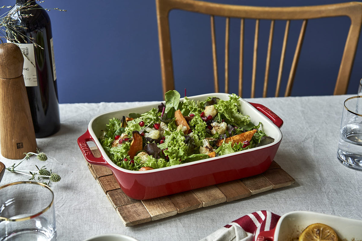 Ceramic 13" x 9" Rectangular Baking Dish - Cherry by STAUB – 13x9-inch, 2.4 liters, Ceramic, Cherry, Model 40508-595