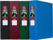 Avery Durable 3 Ring Binders, 2" Slant Rings, Case Pack of 12 Assorted Binders (11558)