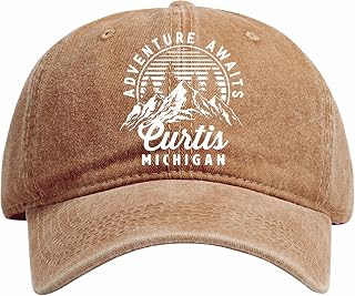 Curtis Michigan Adventure Awaits Dad Hat – Unisex Baseball Cap with Silhouette Design