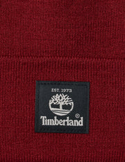 Short Watch Cap with Woven Label by Timberland – One Size, Acrylic, Syrah, Model T100354-603-1 Size