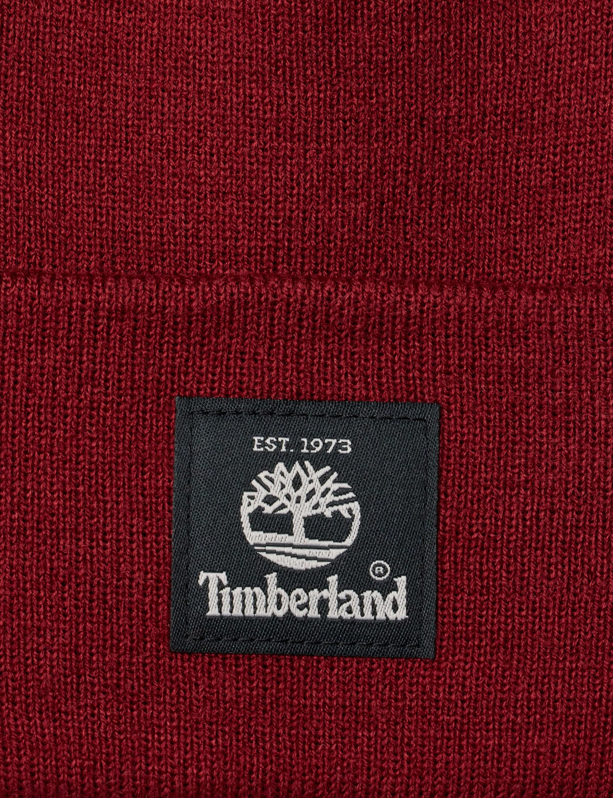 Short Watch Cap with Woven Label by Timberland – One Size, Acrylic, Syrah, Model T100354-603-1 Size