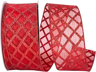 Reliant Ribbon 94023W-065-40J Art_and_Craft_Supply, Red