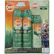 Deep Woods and Deep Woods Dry Mosquito Insect Repellent Combo Pack by OFF! – Commercial Grade