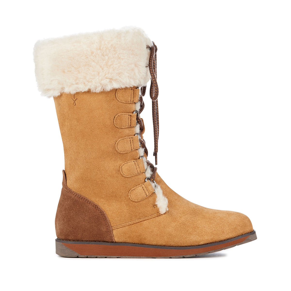 Featherwood Hi Boot - Women's Chestnut by EMU – 8, Ethylene Vinyl Acetate (EVA), Chestnut, Model W11109-CHS-8