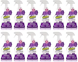 OdoBan Professional Disinfectant and Odor Eliminator Ready-to-Use Spray, Made in the USA, Lavender Scent, 12-Pack, 32 Ounces Each