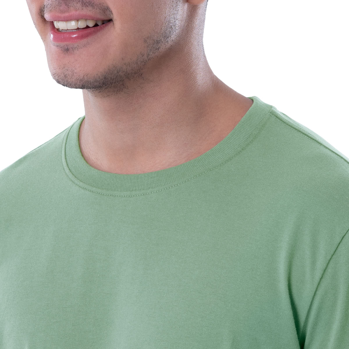 mens Long Sleeve Cotton T-shirt T Shirt – Cotton, Basil, Model WRT21800