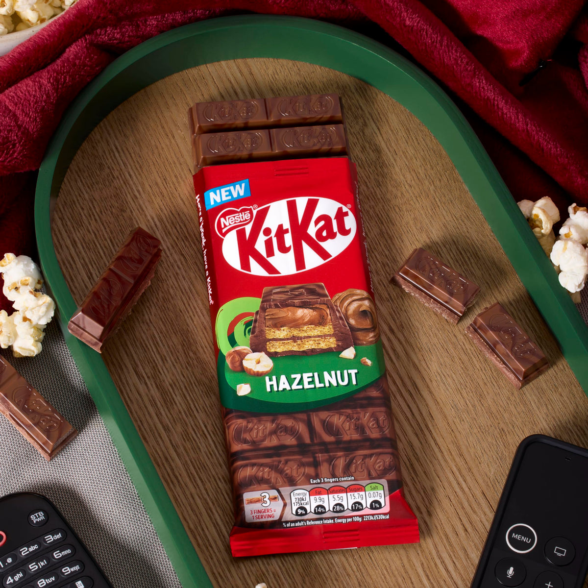 Nestle Hazelnut Sharing Block 99g by Kit Kat – 72mm x 11mm x 152mm, brown, Model 3800020492833