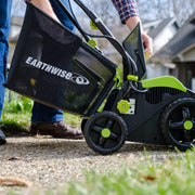 13-Amp 16-Inch Dethatcher by Earthwise – 16-Inch, 13-Amp Bundle, Alloy Steel, with Scarifier Blade and Collection Bag, Model DT71613AA