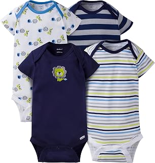 Gerber Unisex Baby 4 Pack Onesies