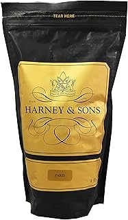Harney & Sons Paris Loose Leaf Black Tea, 16 oz | Loose leaf black tea with fruit, vanilla, caramel, and bergamot. Contains caffeine.