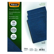 Presentation Covers - Oversize Letter, Navy, 200 Pack (Pack of 2) by Fellowes – 11.25" x 8.75" (Pack of 2), Plastic, Navy, Pack of 2, Model 52136