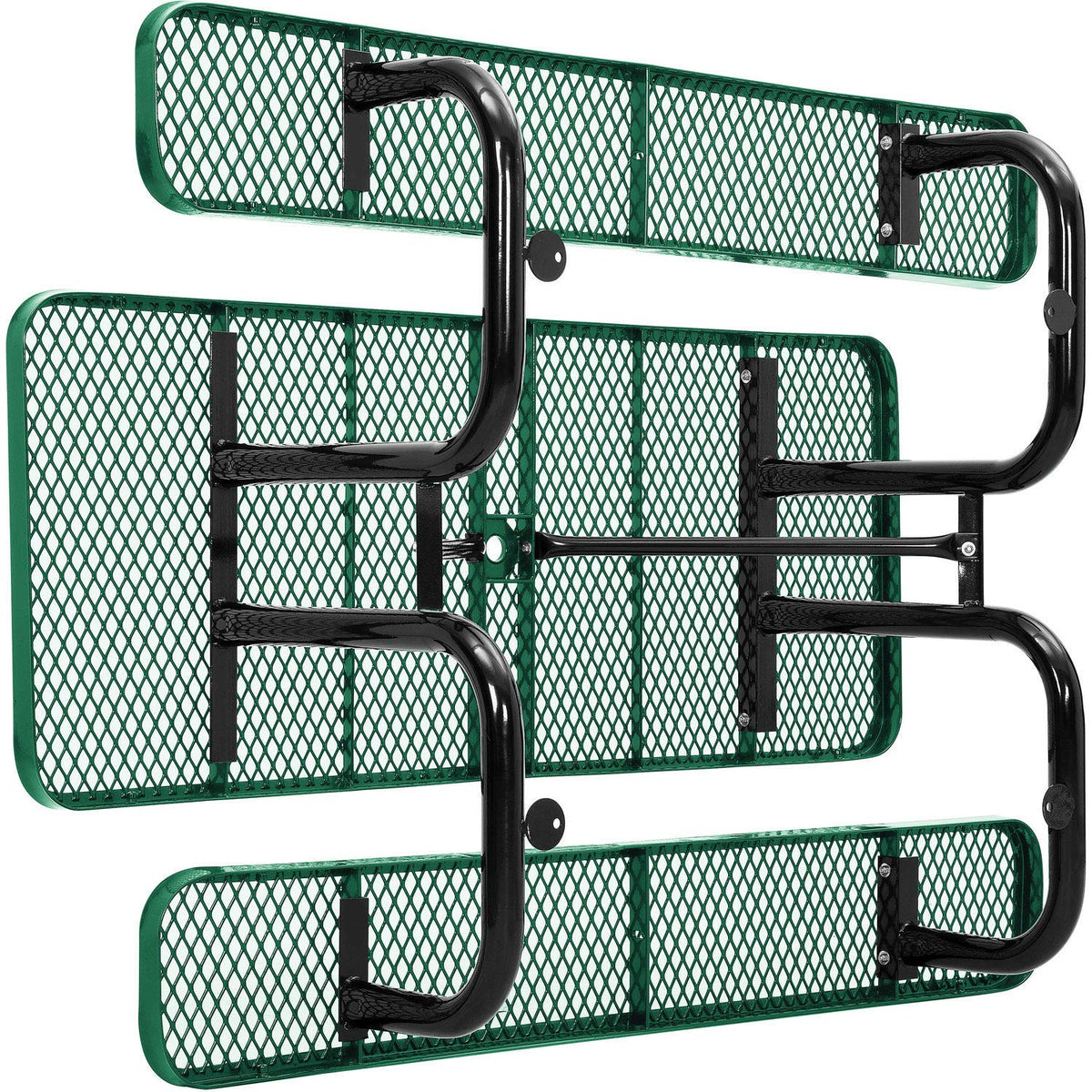 Global Industrial Green / 72 inches x 62 inches x 29.5 inches / Industrial Picnic Tables