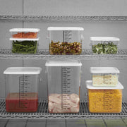 Space Saving Square Food Storage Container, 4 Quart, Clear, for Kitchen/Sous Vide/Meal Prep by Rubbermaid Commercial Products – 4 Qt., 4.0 quarts, Model FG630400