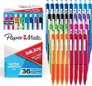 Paper Mate InkJoy 300RT Retractable Ballpoint Pens, Medium Point, Assorted, 36 Count (Pack of 6)