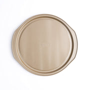 Steel Pizza Pan 14x13x0. by Cuisipro – 14x13x0.5", 1 quarts, Carbon Steel, Silver, Model 746274