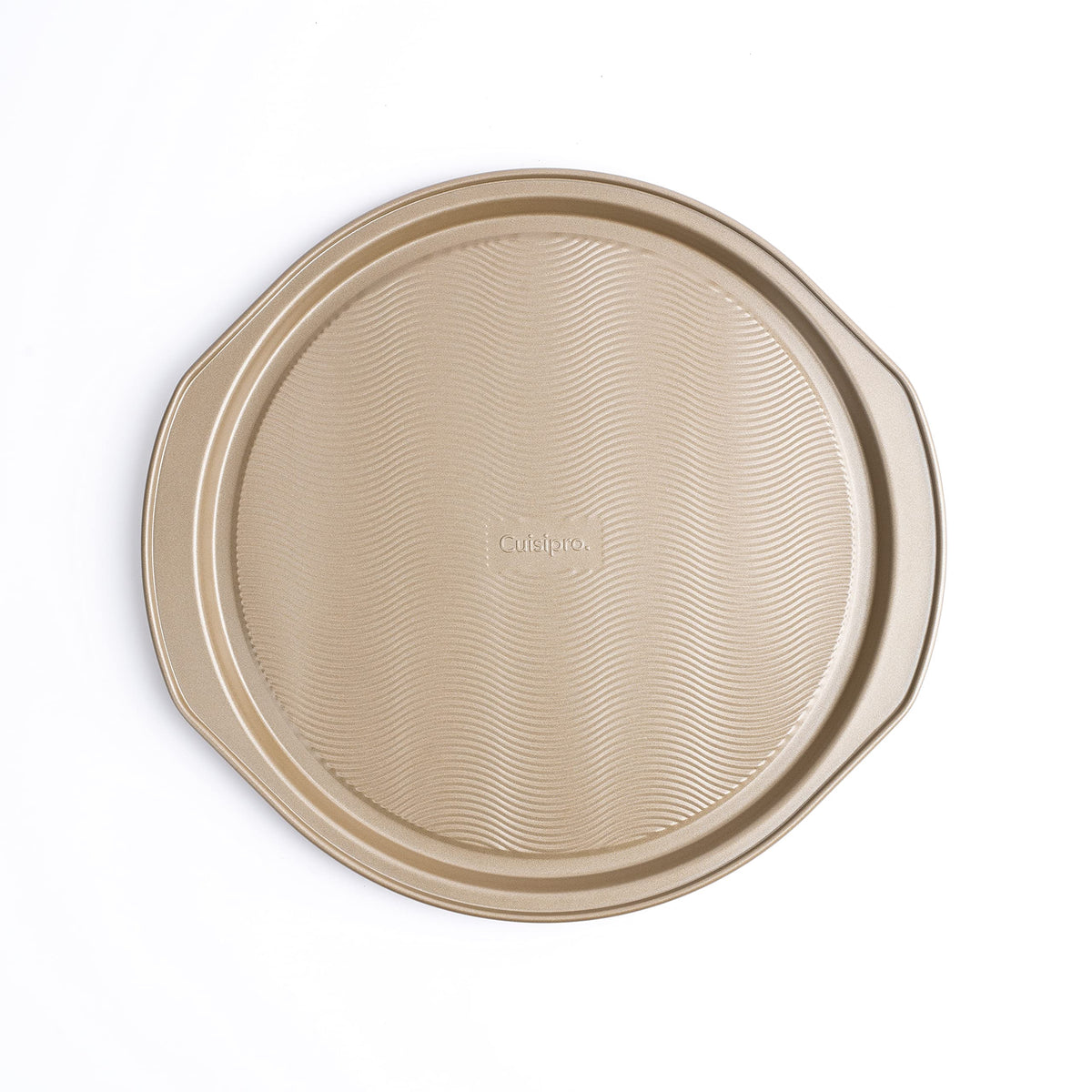 Steel Pizza Pan 14x13x0. by Cuisipro – 14x13x0.5", 1 quarts, Carbon Steel, Silver, Model 746274