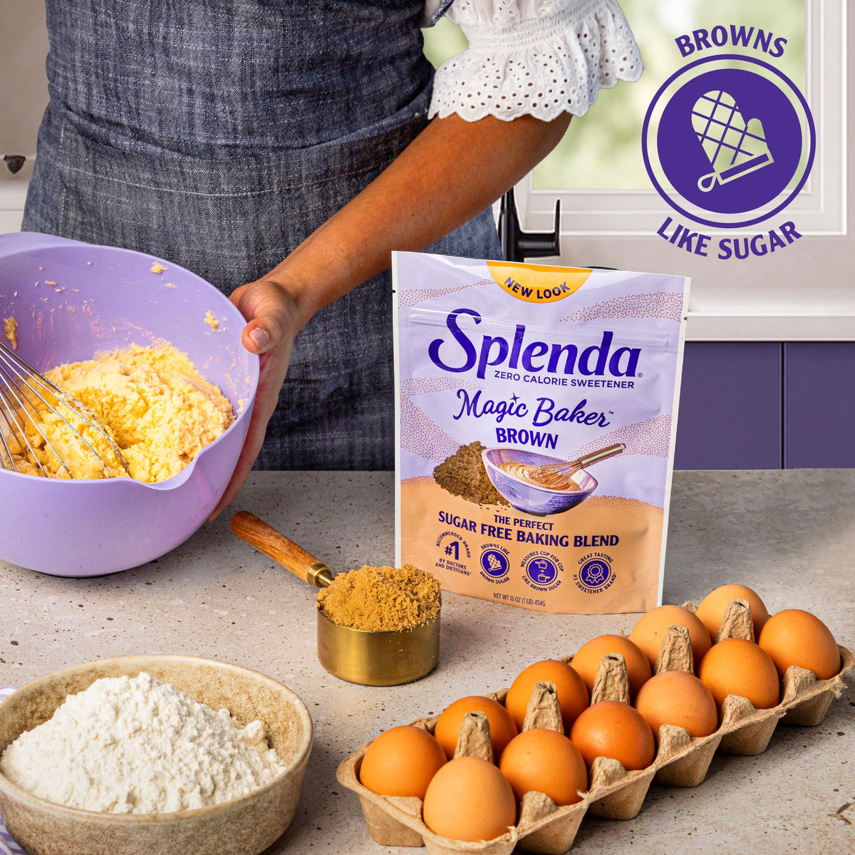 SPLENDA Brown / 16 Ounce (Pack of 1) / 1 Stevia