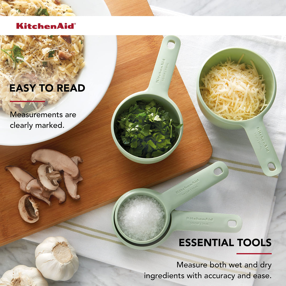 KitchenAid Pistachio / 4-Piece / 8.0 ounces Cups