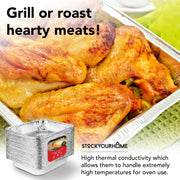 Stock Your Home 40 Pack / Silver / 96.0 ounces Disposable Cookware