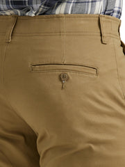 Men's Extreme Motion Flat Front Regular Straight Pant Bronze 36W x 32L by Lee – Cotton, Bronze, Model 4273516