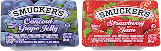 Smuckers Assortment Jam, 1/2 Ounce -- 200 per case.